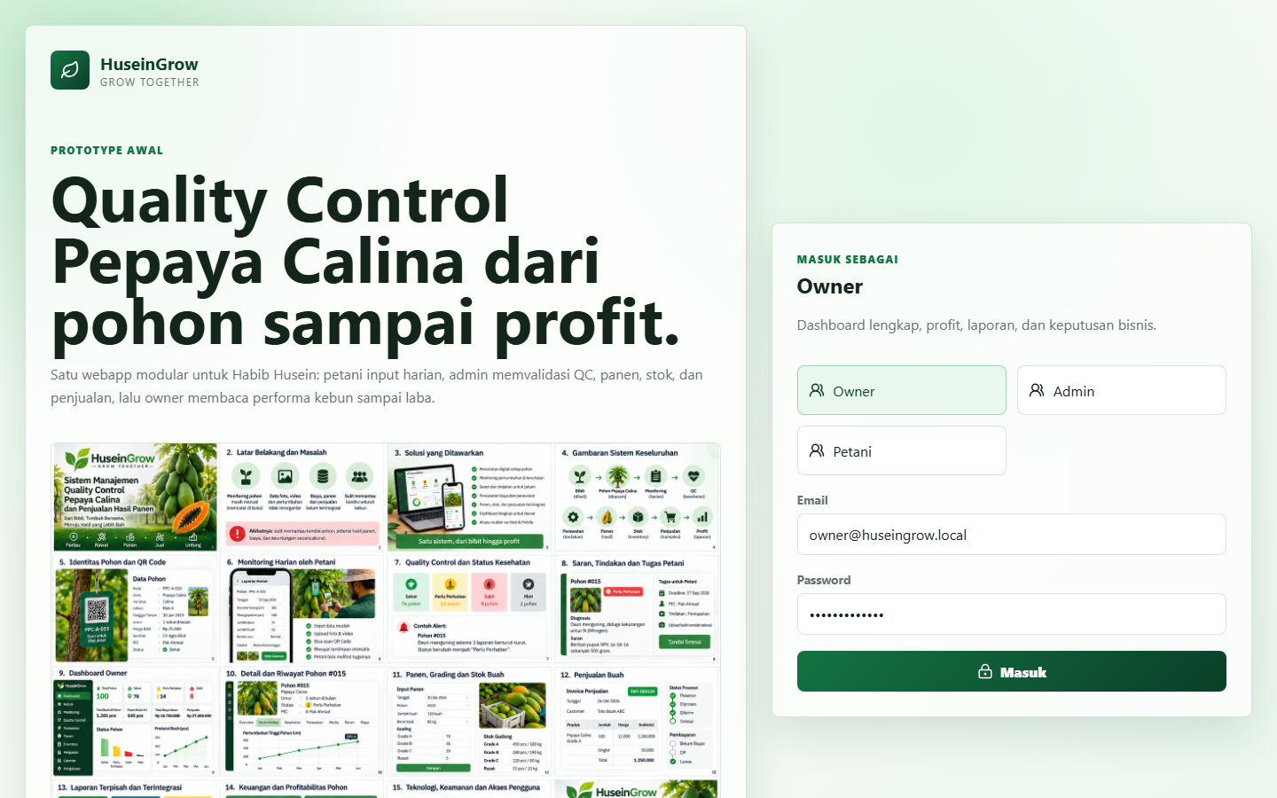 Preview aplikasi GrowGreen